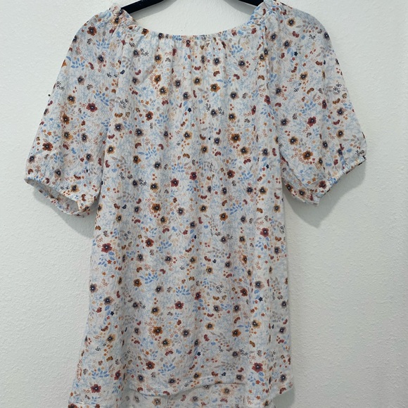 C & C Floral Short Sleeve SZ S - Picture 4 of 4